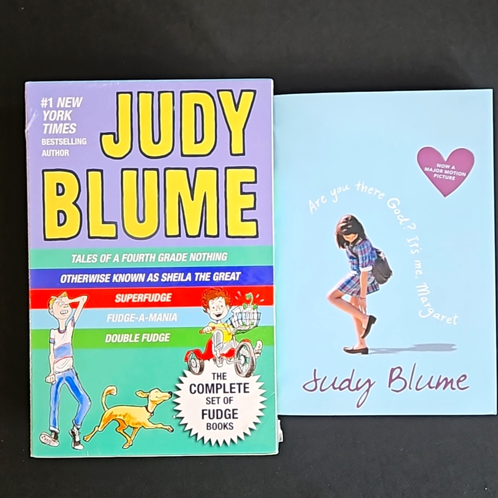 NEW Judy Blume Set of 5 Fudge Books & Original Judy Blume "Are you there God?"